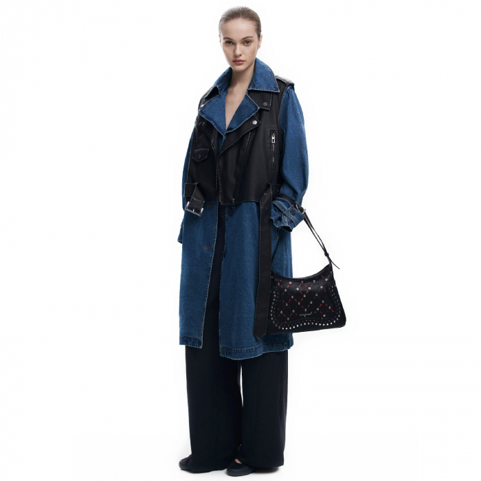 Geanta mica de dama, Desigual, seria Yankee Manaos, Negru [2]