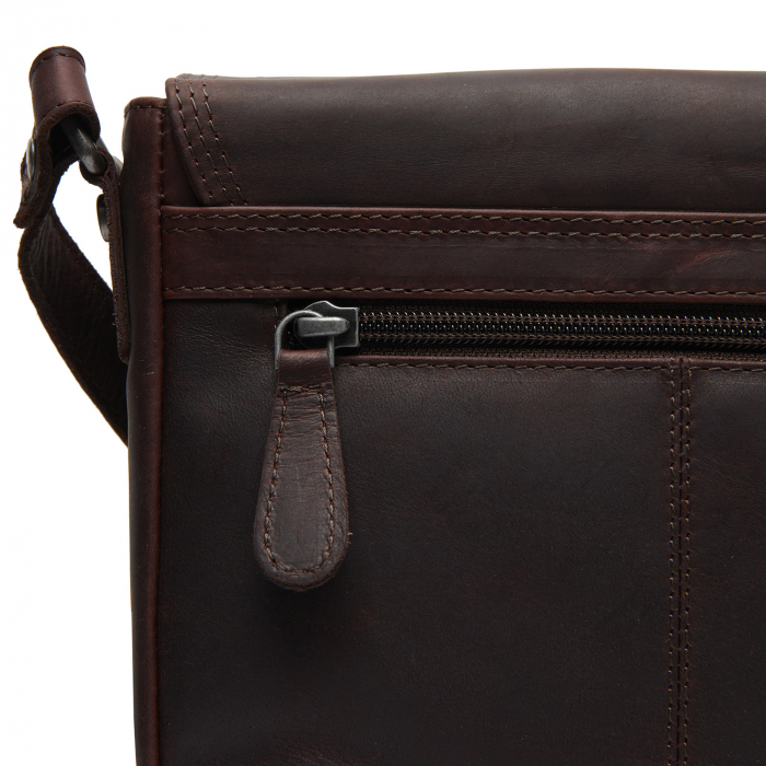 Geanta mica de dama, din piele naturala , de umar, The Chesterfield Brand, Lucian, Maro inchis [5]