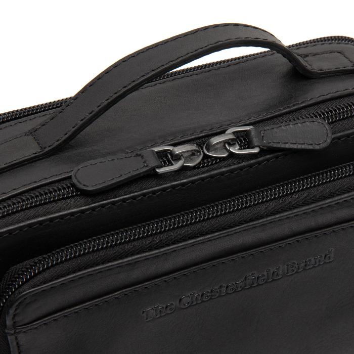 Geanta mica de dama din piele naturala, The Chesterfield Brand, Rovon, Negru [6]