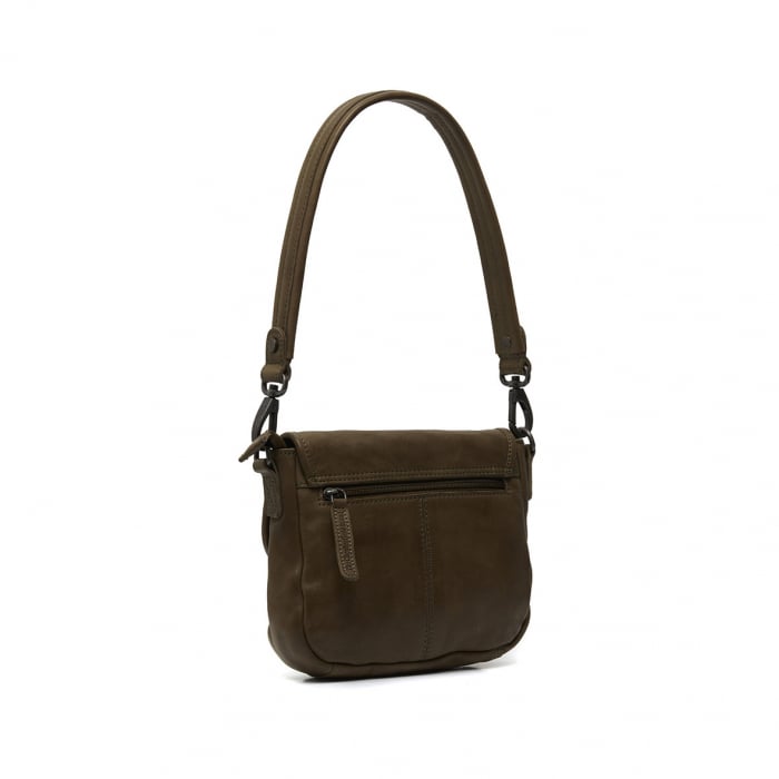 Geanta mica de dama, din piele naturala vintage, The Chesterfield Brand, Irma, Verde olive [5]