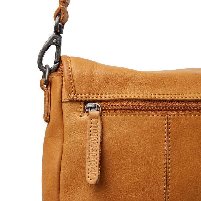 Geanta mica de dama, din piele naturala vintage, The Chesterfield Brand, Irma, Galben ocru [4]