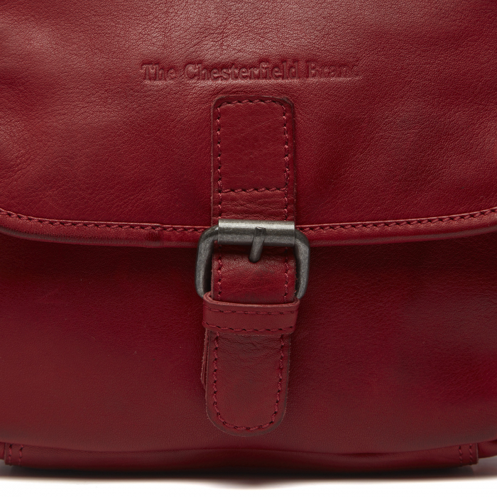 Geanta mica de dama, din piele naturala vintage, The Chesterfield Brand, Irma, Visiniu [4]