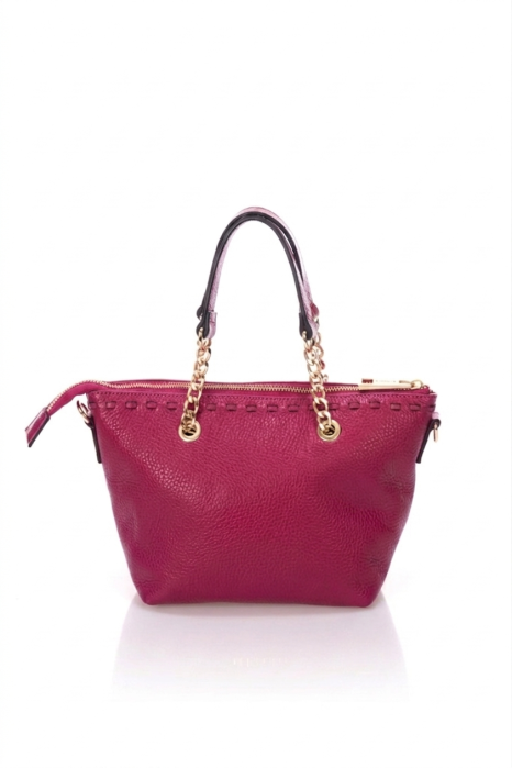 Geanta mica de dama, Massimo Castelli, din piele naturala, model 16053, Fucsia inchis [3]