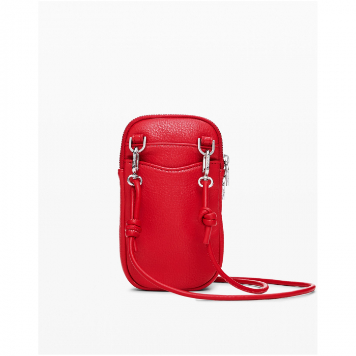 Geanta mica pentru telefon, Desigual, seria Half logo FW24, Rosu [8]