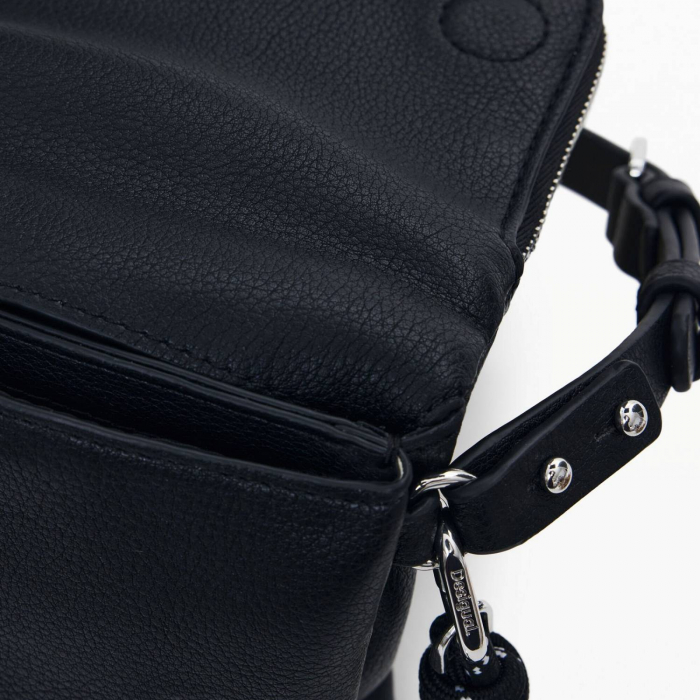 Geanta mica pentru telefon, Desigual, seria Half Logo, Negru [3]
