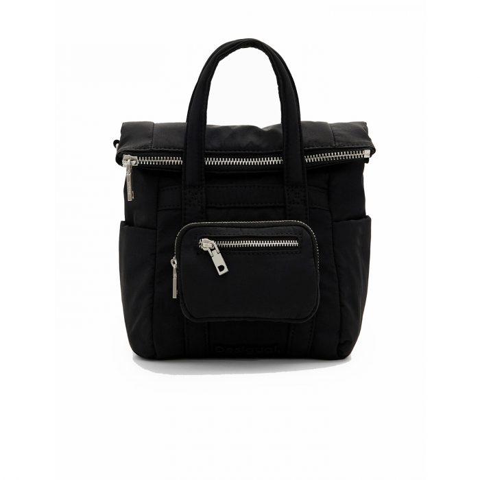 Geanta mica tip rucsac, de dama, Desigual, seria Basic Modular Voyager, Negru [3]