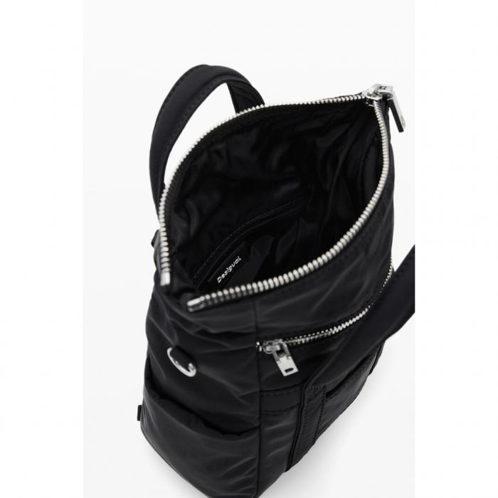 Geanta mica tip rucsac, de dama, Desigual, seria Basic Modular Voyager, Negru [6]