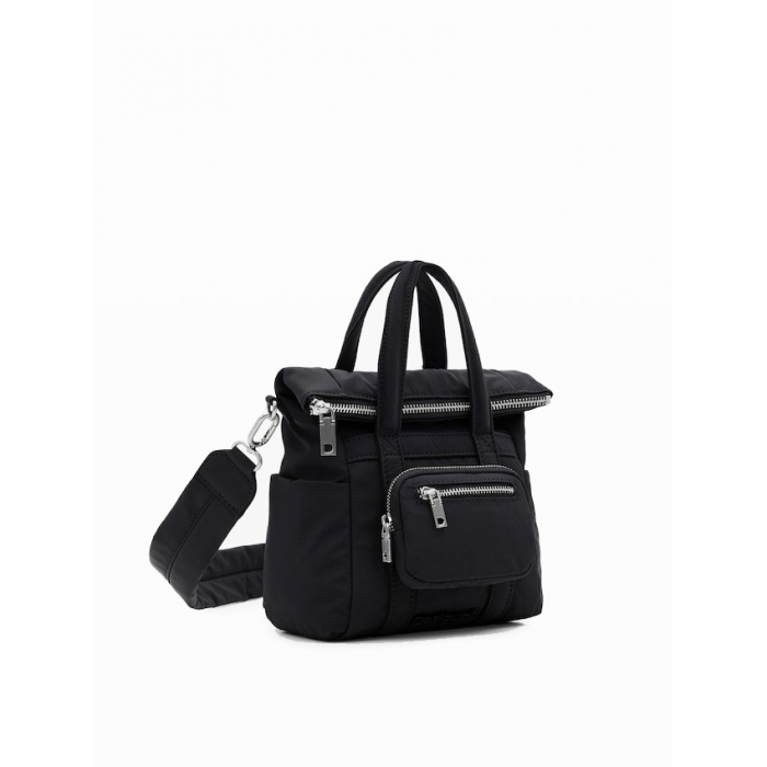 Geanta mica tip rucsac, de dama, Desigual, seria Basic Modular Voyager, Negru [2]