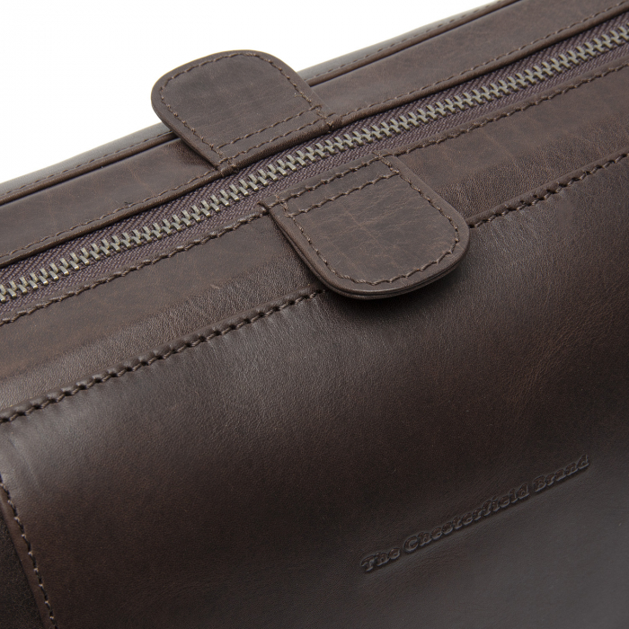 Geanta pentru cosmetice The Chesterfield Brand, din piele naturala, Biassa, Maro coniac [16]