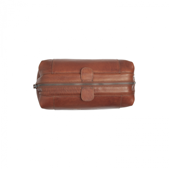 Geanta pentru cosmetice The Chesterfield Brand, din piele naturala, Biassa, Maro coniac [7]