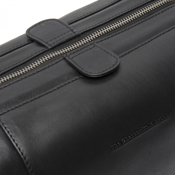 Geanta pentru cosmetice The Chesterfield Brand, din piele naturala, Biassa, Negru [3]