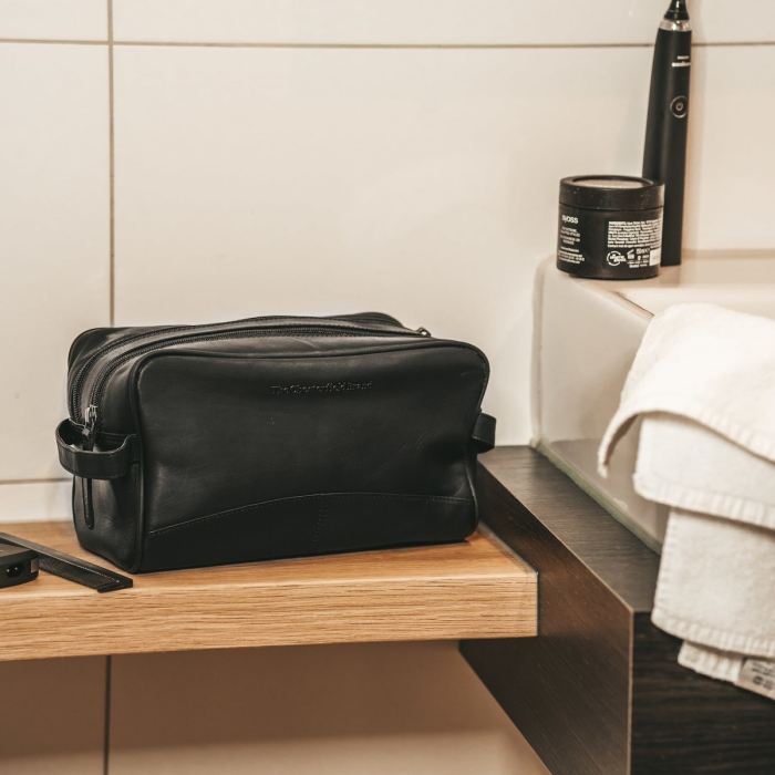 Geanta pentru cosmetice The Chesterfield Brand, din piele naturala, Stacey, Negru [2]