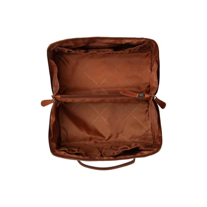Geanta pentru cosmetice The Chesterfield Brand, din piele naturala, Trevia, Maro coniac [2]
