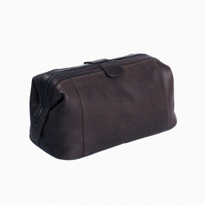 Geanta pentru cosmetice The Chesterfield Brand, din piele naturala, Vince, Maro inchis [5]