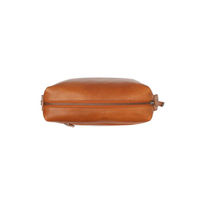 Geanta pentru cosmetice The Chesterfield Brand, din piele naturala, Westport, Maro coniac [4]