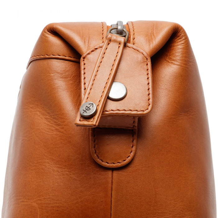 Geanta pentru cosmetice The Chesterfield Brand, din piele naturala, Westport, Maro coniac [2]