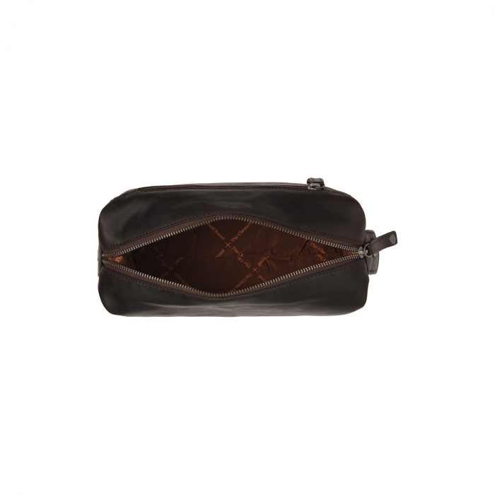Geanta pentru cosmetice The Chesterfield Brand, din piele naturala, Westport, Maro inchis [5]
