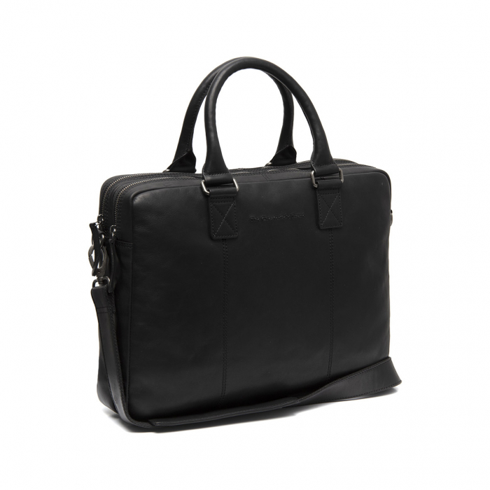 Geanta pentru laptop 15 inch, piele naturala, The Chesterfield Brand, Fabian, Negru [1]