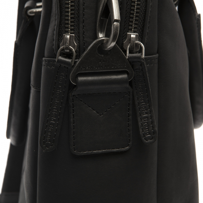 Geanta pentru laptop 15 inch, piele naturala, The Chesterfield Brand, Salvador, Negru [4]