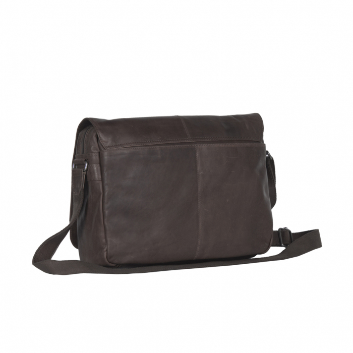 Geanta pentru laptop din piele naturala, The Chesterfield Brand, Richard 15.4 inch, Maro inchis [6]