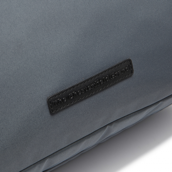 Geanta pentru laptop de 17 inch, din piele naturala si nylon, The Chesterfield Brand, Nivano, Gri [5]