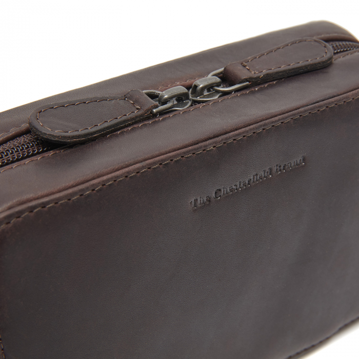 Geanta pentru organizare,The Chesterfield Brand, din piele naturala, Ardan, Maro inchis [3]