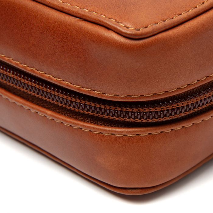 Geanta organizator accesorii electronice, The Chesterfield Brand, din piele naturala, Ardan, Maro coniac [4]