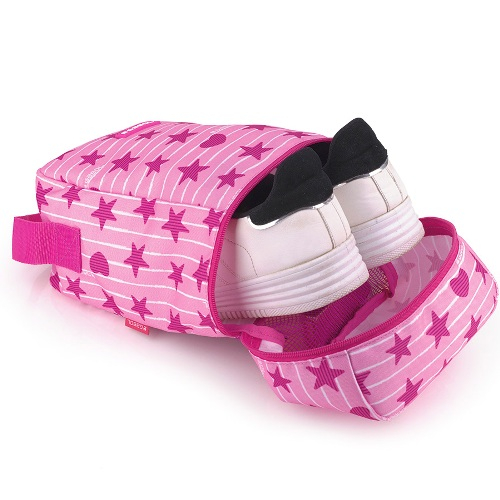 Geanta pentru pantofi, material textil, Gabol, model Shiny, Roz [3]
