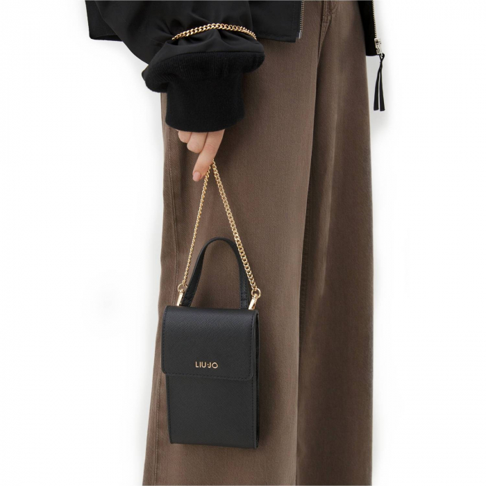 Geanta pentru telefon, model de dama, crossbody, Liu Jo, AA5179, Negru [2]