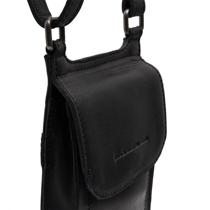 Geanta pentru telefon The Chesterfield Brand, piele naturala, Nebra, Negru [8]