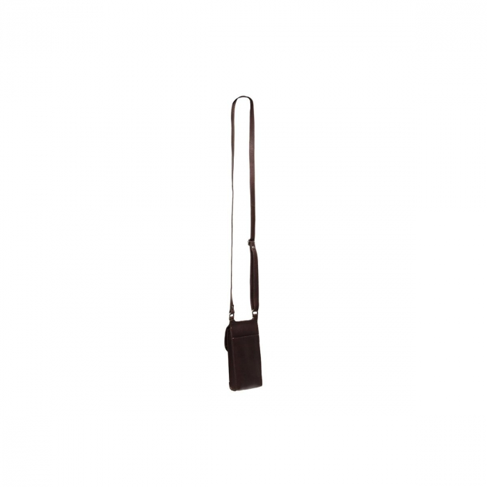 Geanta pentru telefon The Chesterfield Brand, piele naturala, Nebra, Maro inchis [3]
