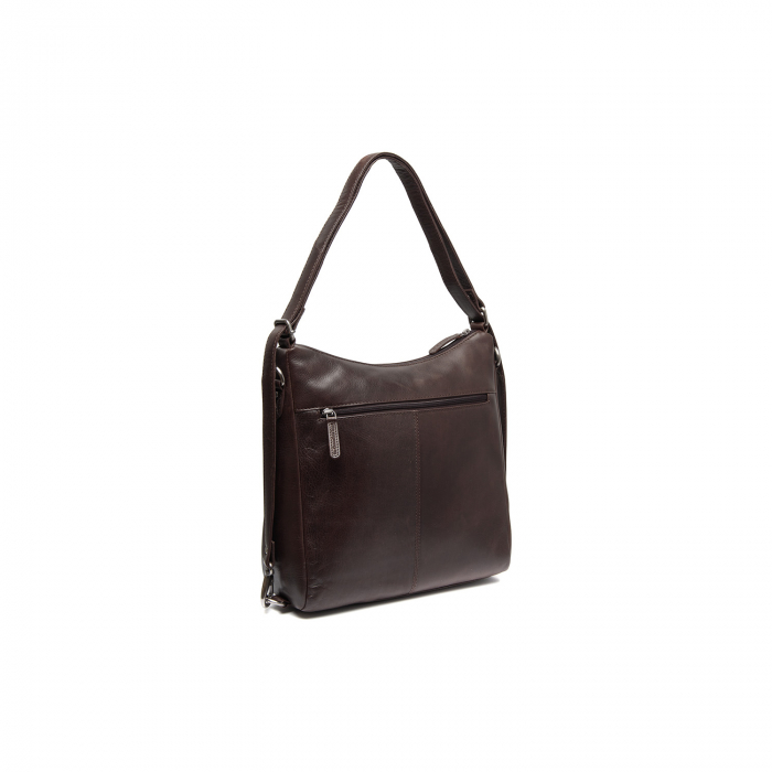 Geanta/rucsac de umar 2 in 1 de dama piele naturala, The Chesterfield Brand, Letizia, Maro inchis [7]