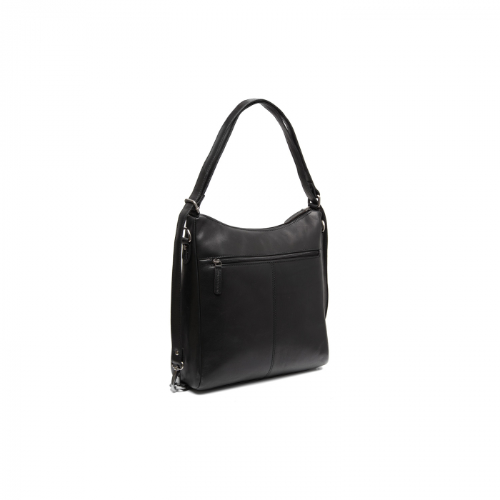 Geanta/rucsac de umar 2 in 1 de dama piele naturala, The Chesterfield Brand, Letizia, Negru [6]