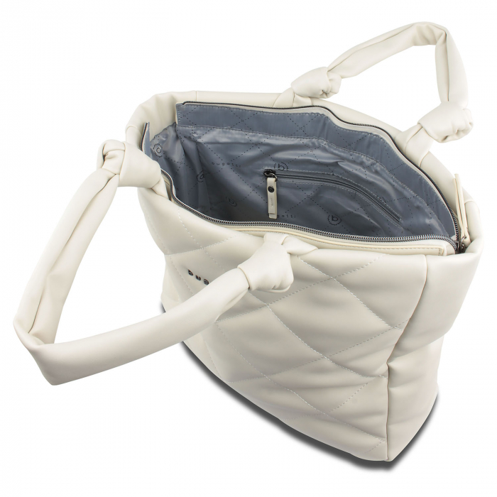 Geanta shopper de dama, bugatti, seria Cara 496152, Crem [9]