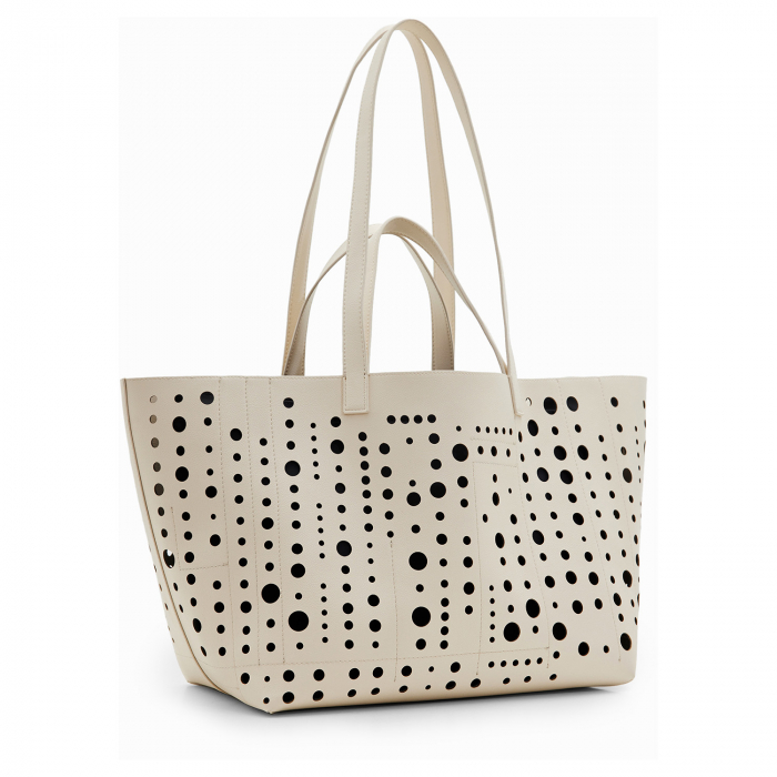 Geanta shopper de dama, Desigual, seria Bloomer Cahuil, Bej [3]