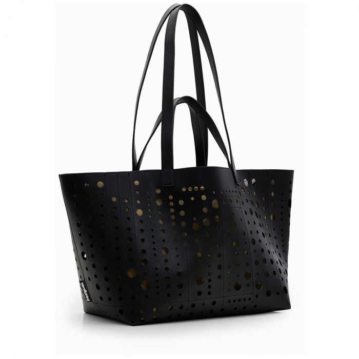 Geanta shopper de dama, Desigual, seria Bloomer Cahuil, Negru [9]