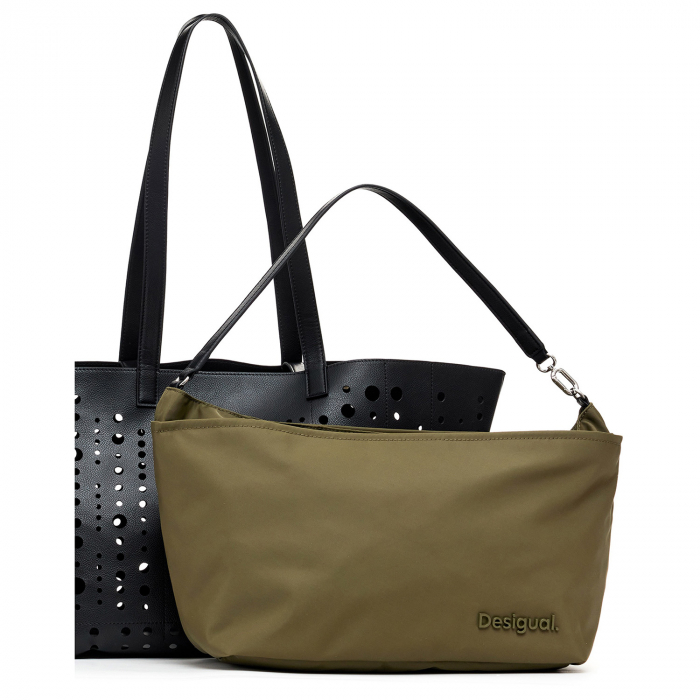 Geanta shopper de dama, Desigual, seria Bloomer Cahuil, Negru [3]