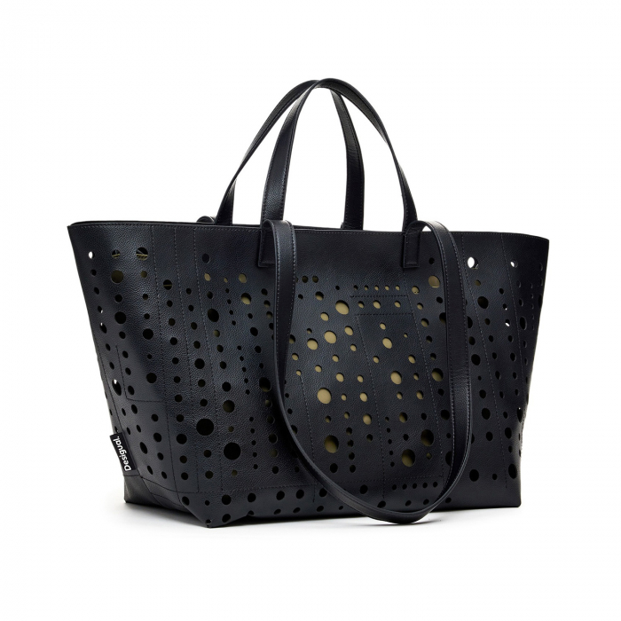Geanta shopper de dama, Desigual, seria Bloomer Cahuil, Negru [2]