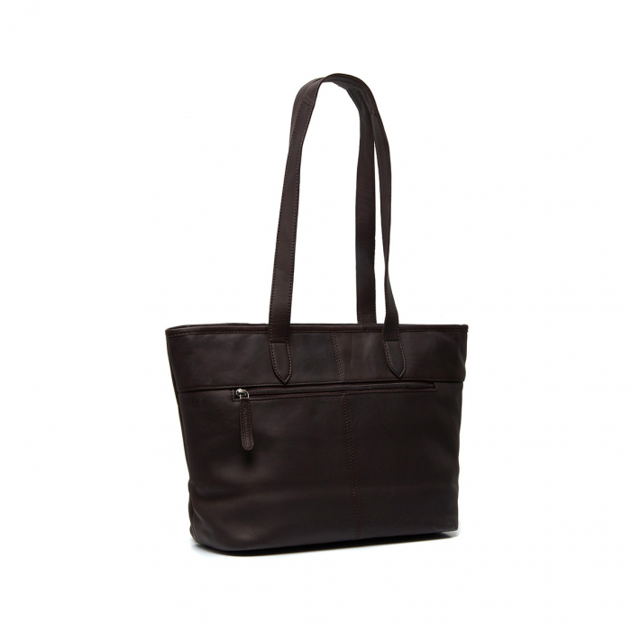 Geanta shopper de dama din piele naturala, The Chesterfield Brand, Monza, Maro inchis [5]