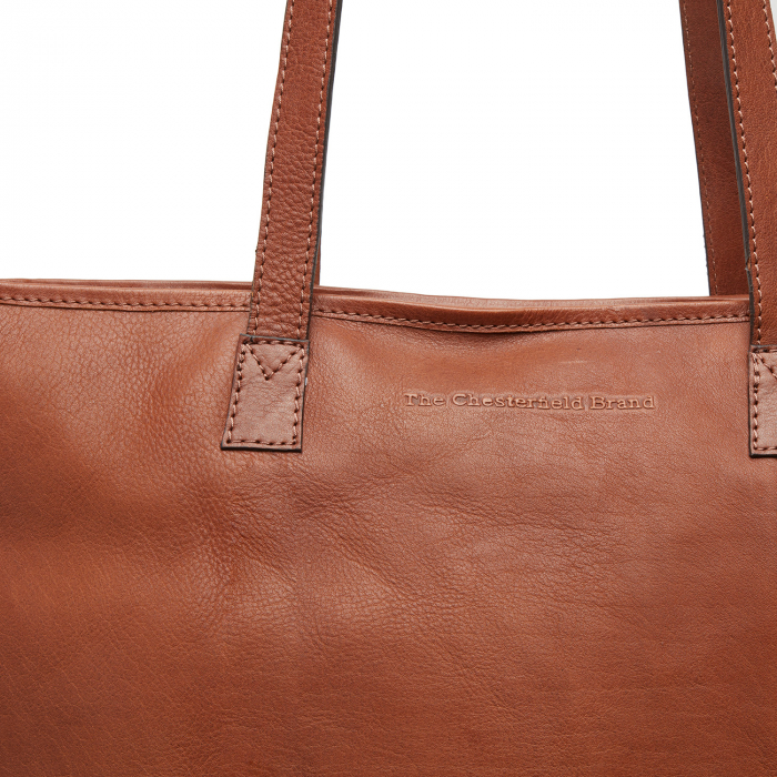Geanta shopper de dama, The Chesterfield Brand, piele naturala, Pisa, Maro coniac [3]