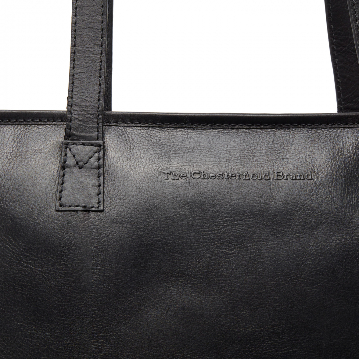 Geanta shopper de dama, The Chesterfield Brand, piele naturala, Pisa, Negru [3]