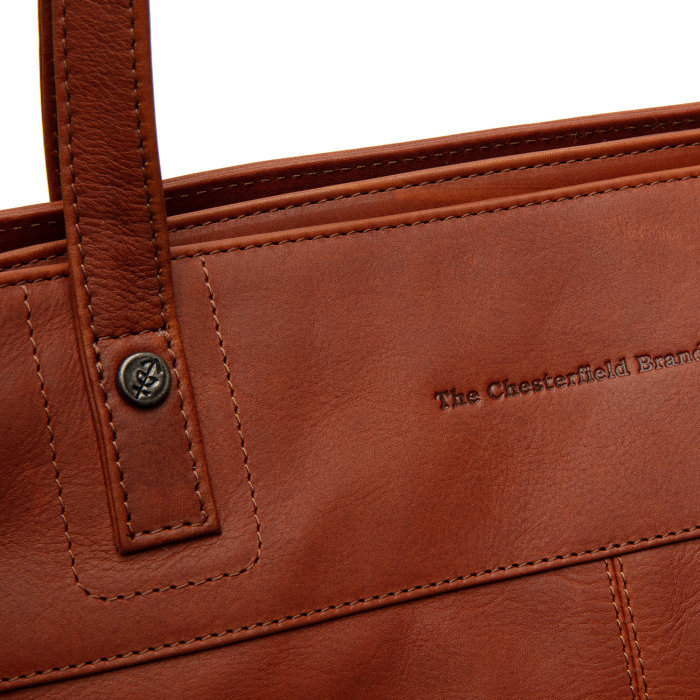Geanta shopper de dama din piele naturala, The Chesterfield Brand, Solvia, Maro coniac [5]