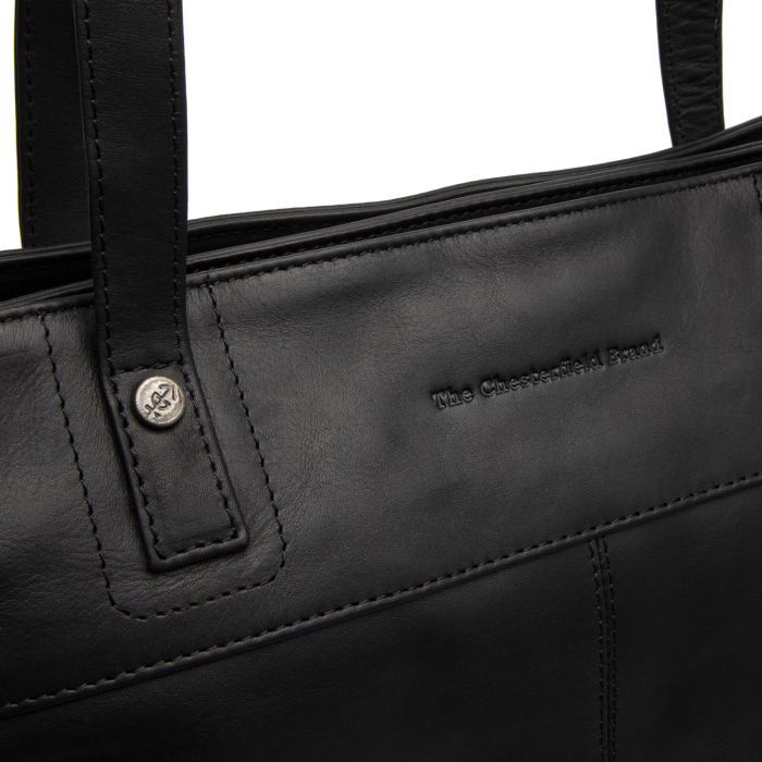 Geanta shopper de dama din piele naturala, The Chesterfield Brand, Solvia, Negru [4]