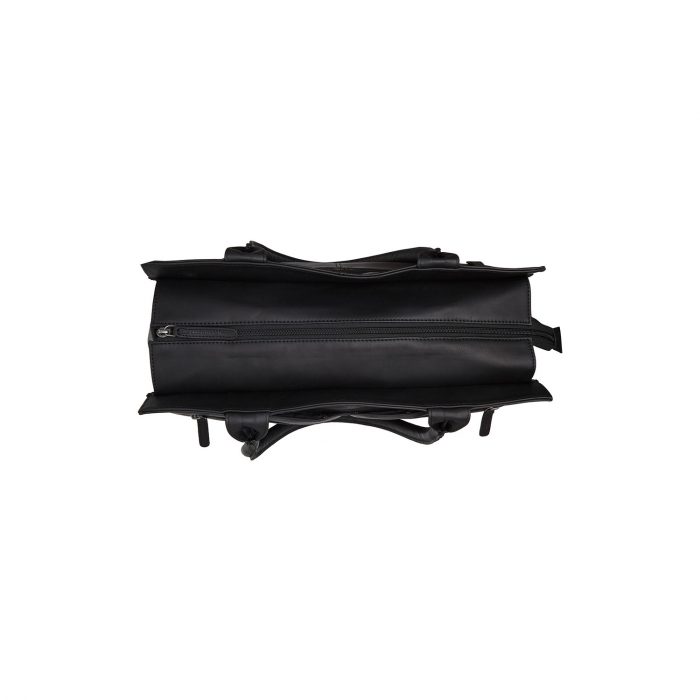 Geanta multifunctionala 3 in 1 shopper /bebe /scutece, The Chesterfield Brand, piele naturala, Elody, Negru [4]