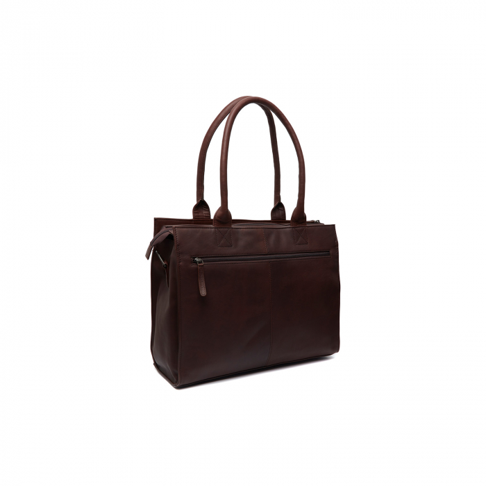 Geanta multifunctionala 3 in 1 shopper /bebe /scutece, The Chesterfield Brand, piele naturala, Elody, Maro inchis [8]