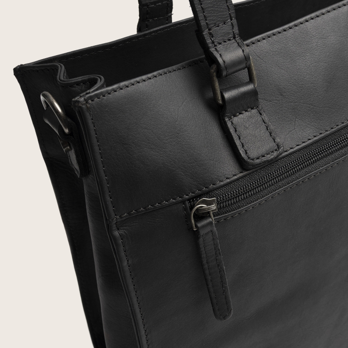 Geanta shopper din piele naturala, The Chesterfield Brand, Ellsworth, Negru [8]