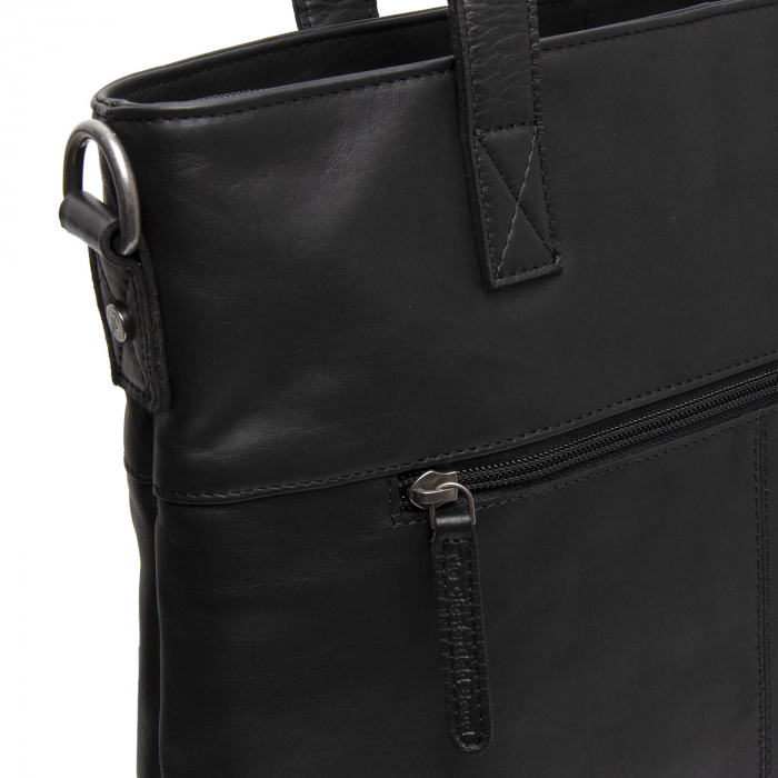 Geanta shopper, din piele naturala, The Chesterfield Brand, Nunavik, Negru [5]