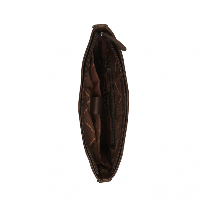 Geanta shopper, din piele naturala, The Chesterfield Brand, Nunavik, Maro inchis [3]