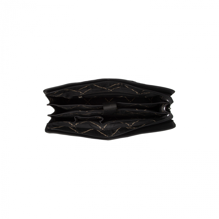 Geanta shopper mare, din piele naturala, The Chesterfield Brand, Fidenza, Negru [3]