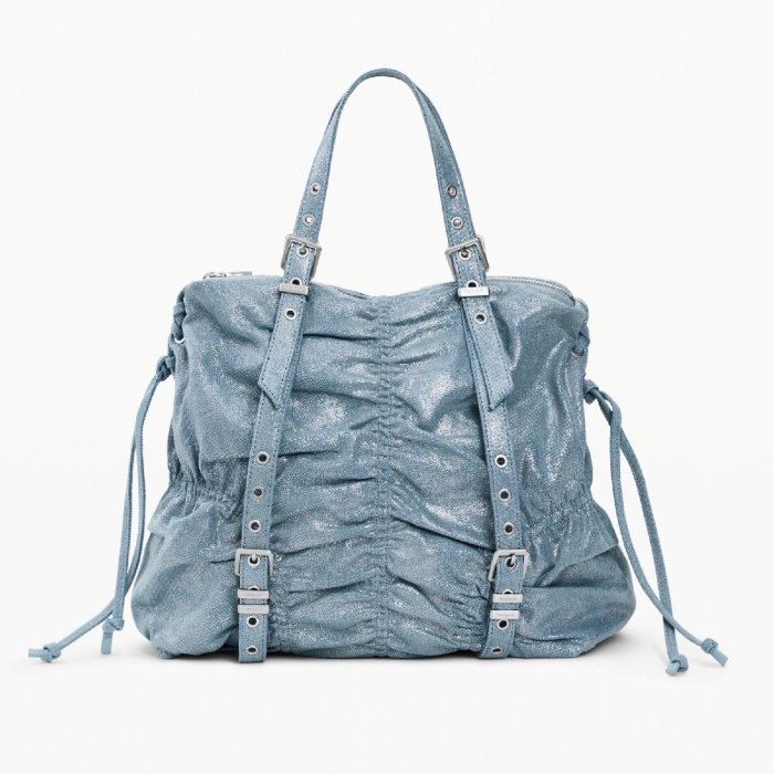 Geanta si rucsac, 2 in 1, de dama, de mana si umar, Desigual, Buxton Denim, Albastru [8]